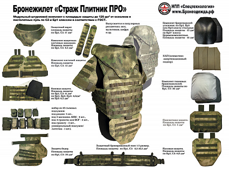 Бронежилет Страж 2-2 Плитник ПРО (штурмовой)
