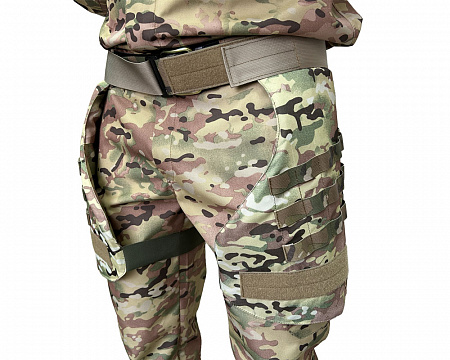 Защитный бронированный пояс, пятиточечник, защита бедер